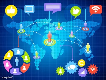 Illustration of social media concept | Free stock vector - 395189