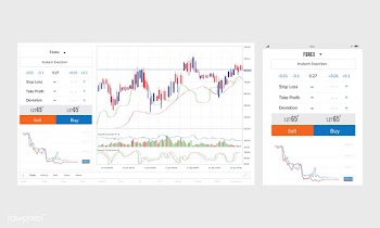 Illustration of stock trading graph | Free stock vector - 394699