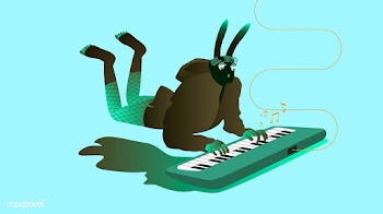Illustration of surreal musicians | Free stock vector - 381658