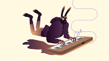 Illustration of surreal musicians | Free stock vector - 381662