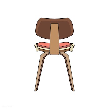 Illustration of the back of a chair | Free stock vector - 399506