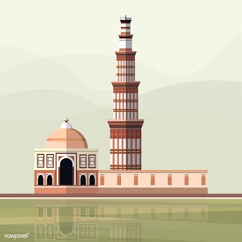 Illustration of The Qutub Minar | Free stock vector - 393649