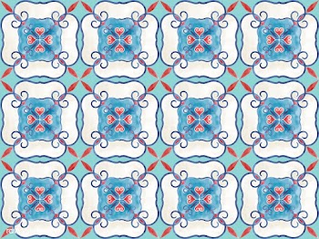 Illustration of tiles textured pattern | Free stock vector - 399118