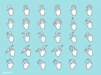 Illustration of touch screen hands gesture in.. | Free stock vector - 266905