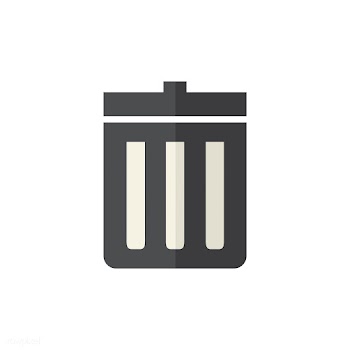 Illustration of trash bin icon | Free stock vector - 394951