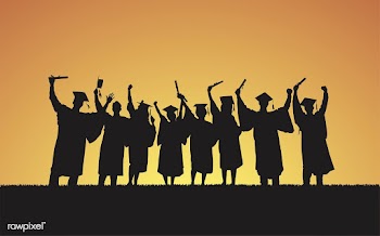 Illustration of university graduates | Free stock vector - 393893