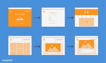 Illustration of web design template | Free stock vector - 394238