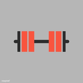 Illustration of weightlifting gear icon | Free stock vector - 380598