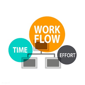 Illustration of workflow | Free stock vector - 394530