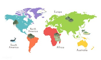 Illustration of world map isolated | Free stock vector - 390613