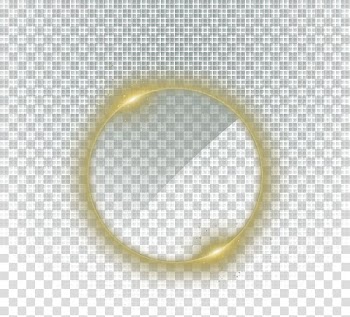 Illustration of yellow hoop with blue background, , Circle light effect transparent background PNG clipart