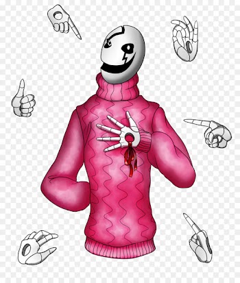 Illustration Pink M Outerwear Cartoon Character - gaster streamer 