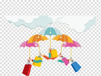 Illustration, Sale on rainy days transparent background PNG clipart