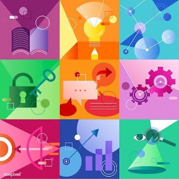 Illustration set of business strategy | Free stock vector - 388876