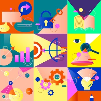 Illustration set of business strategy | Free stock vector - 389026