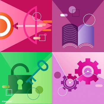 Illustration set of business strategy | Free stock vector - 389038