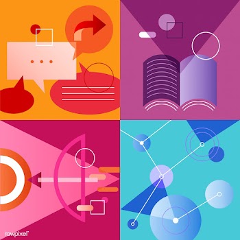 Illustration set of business strategy | Free stock vector - 389106