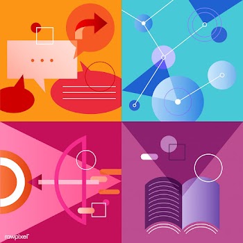 Illustration set of business strategy | Free stock vector - 389127