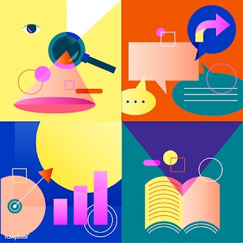Illustration set of business strategy | Free stock vector - 389130