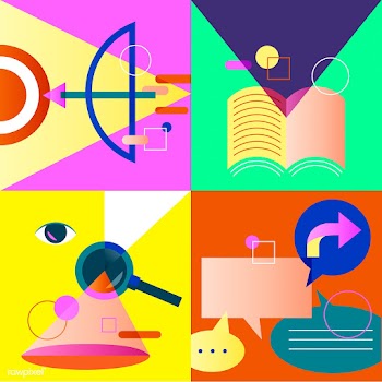 Illustration set of business strategy | Free stock vector - 389193