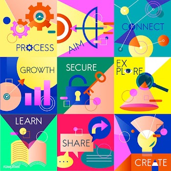 Illustration set of business strategy | Free stock vector - 390315