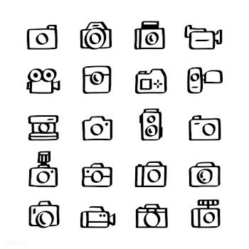 Illustration set of camera icons | Free stock vector - 424935