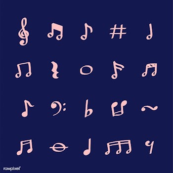 Illustration set of music note icons | Free stock vector - 424938