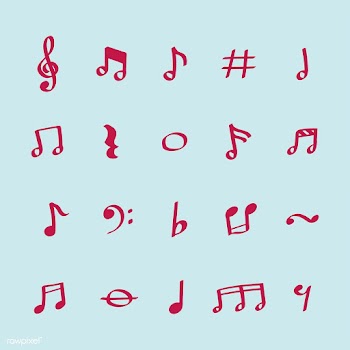 Illustration set of music note icons | Free stock vector - 424939
