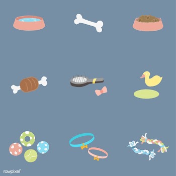 Illustration set of pet related things | Free stock vector - 60543