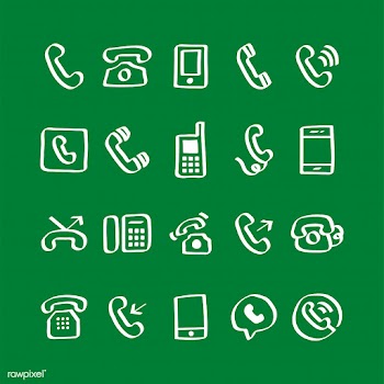 Illustration set of phone icons | Free stock vector - 424949