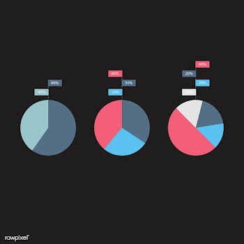 Illustration set of pie charts | Free stock vector - 77959