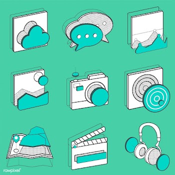 Illustration set of recreation icons | Free stock vector - 24293