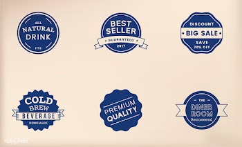 Illustration set of vector emblem label | Free stock vector - 250842