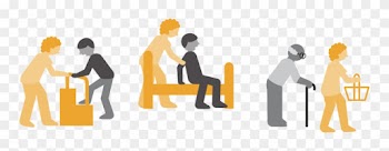 Illustration Showing People Receiving Three Different - Silhouette
