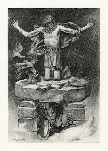 Illustration to Tennyson's "St. Simeon | Free Photo - rawpixel