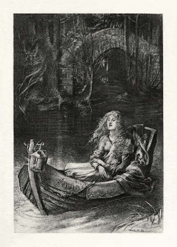 Illustration to Tennyson's "The Lady | Free Photo - rawpixel