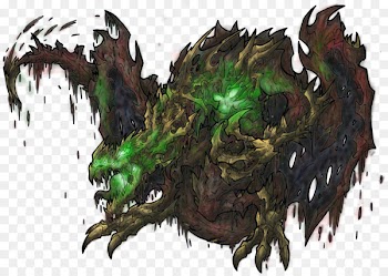 Illustration Tree Demon - undead background 