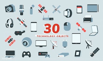 Illustration vector of 30 technology objects | Free stock vector - 393402