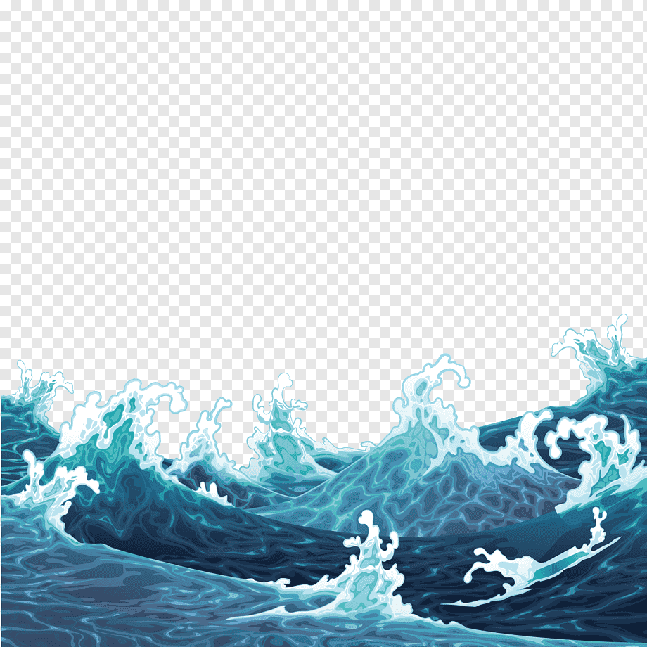 Illustration, waves are raging, blue, computer Wallpaper, happy Birthday Vector Images png