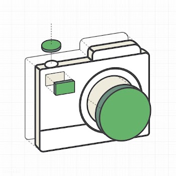 Illustrative camera creative digital graphic | Free stock vector - 24271