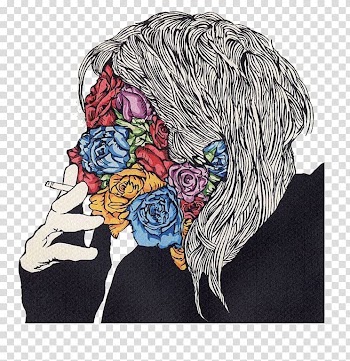 Illustrator Art Drawing Illustration, Cartoon roses face transparent background PNG clipart