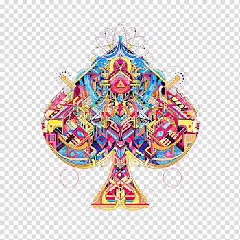 Illustrator, Colorful color creative heart of hearts transparent background PNG clipart