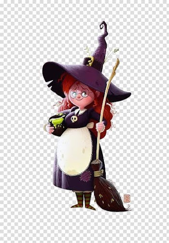 Illustrator Witchcraft Drawing Illustration, Beautiful witch transparent background PNG clipart
