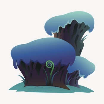 Ilmenskie blue tree collage element, | Free PSD - rawpixel