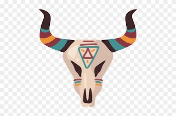 Ilustração De Caveira De Búfalo Transparent Png - Indigenous Peoples Of The Americas