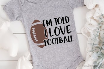 Im Told I Love Football SVG, DXF, PNG, EPS