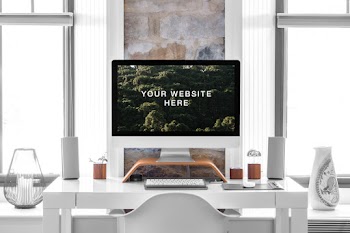 iMac 27″ Mockup your website here 