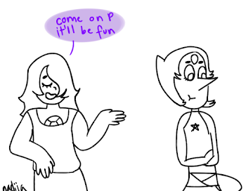 Image - Amethyst convincing pearl to let her ride her.png | Steven ...