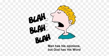 Image Blah Blah Blah Man Has His Opinions But God Has - Bla Bla Bla Cartoon