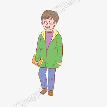 image Dessinés à la main de dessin animé d'adolescent littéraire ...